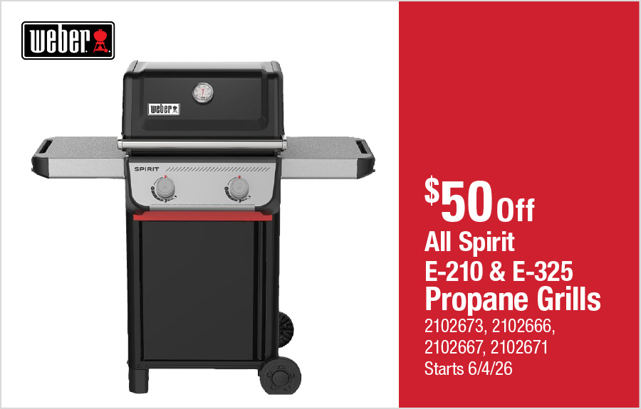 Weber All Spirit  E-210 & E-325 Propane Grills